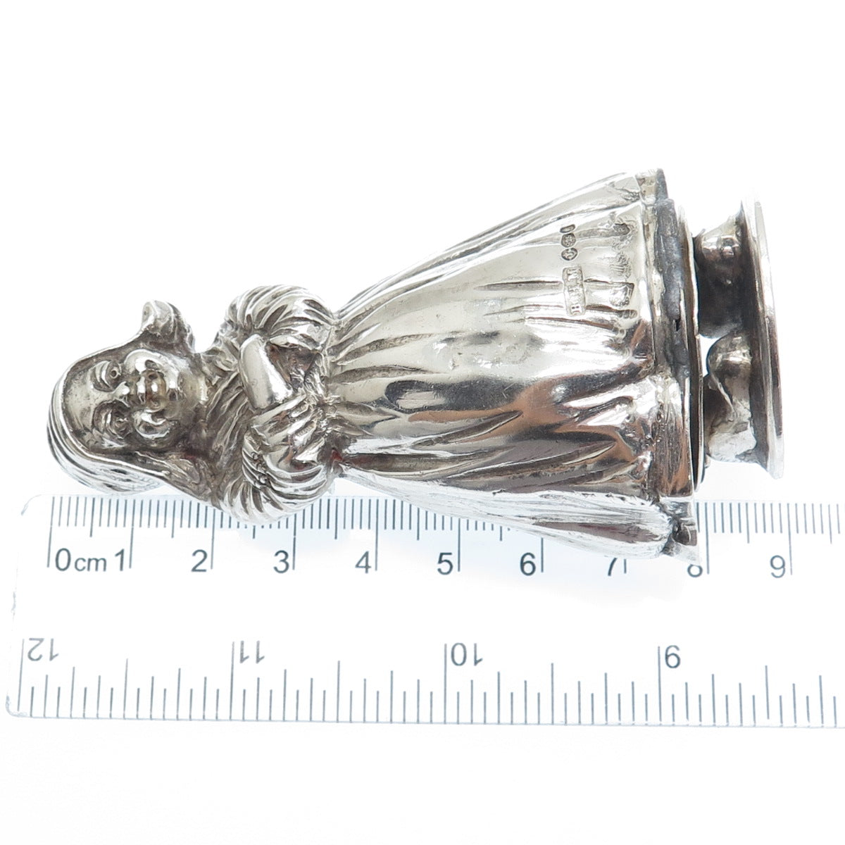 BERTHOLD HERMANN MULLER 925 Sterling Antique 1914 Dutch Lady Salt Pepper Shaker