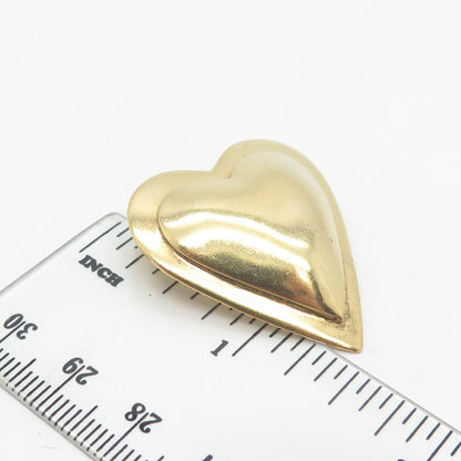 925 Sterling Silver Gold Plated Vintage Robin Kahn Heart Central Part