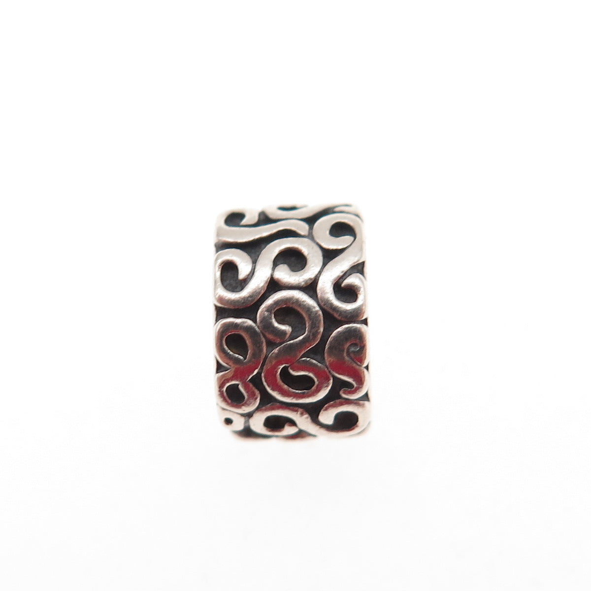 Pandora 925 Sterling Silver S Swirl Clip Charm