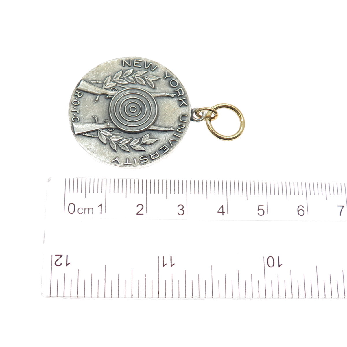 BALFOUR 925 Sterling Antique 1941 NYU Reserve Officers' Training Corps Pendant