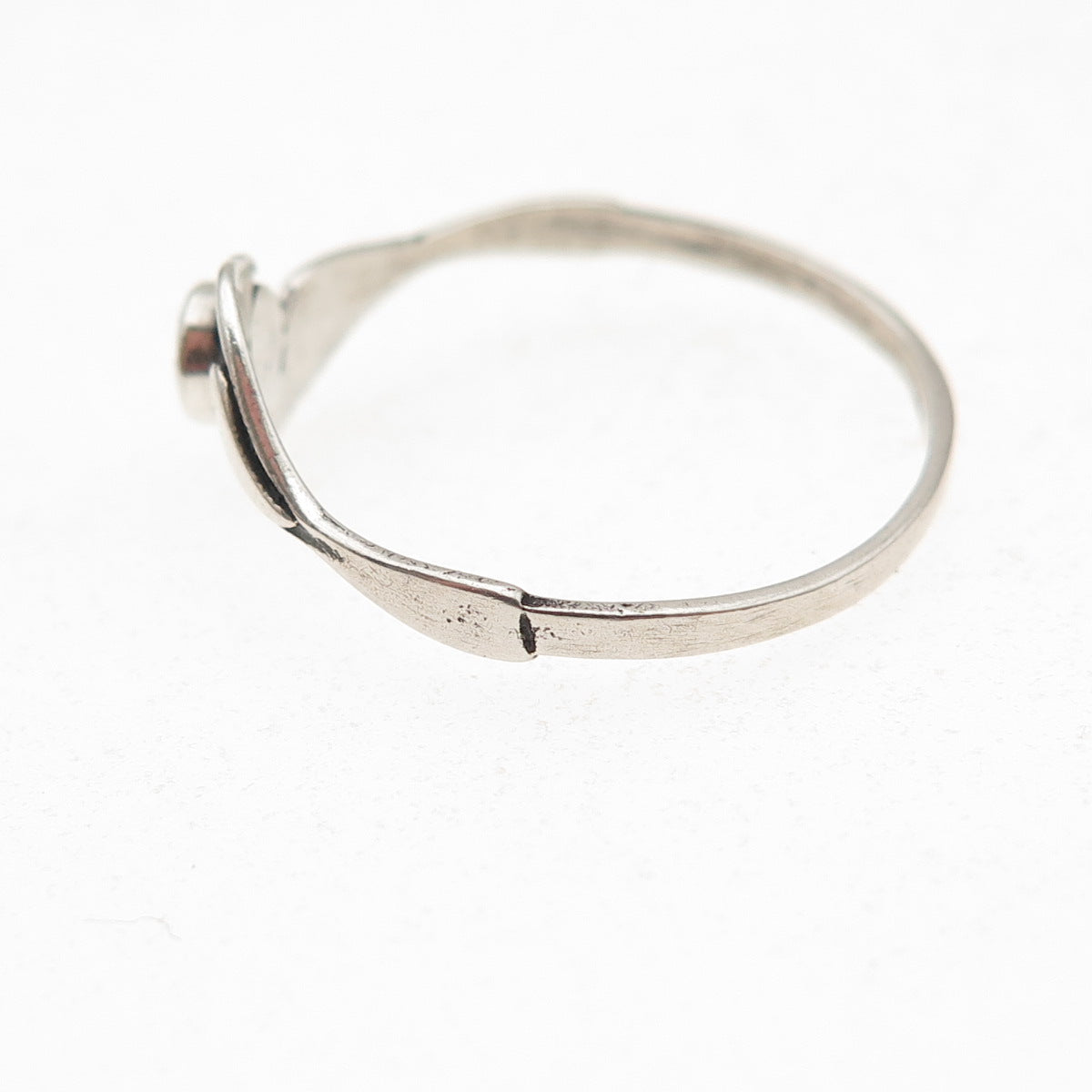 925 Sterling Silver Vintage Real Lapis Two Birds Oxidized Ring Size 9.25