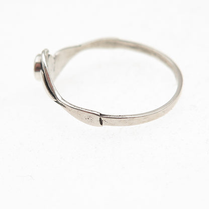 925 Sterling Silver Vintage Real Lapis Two Birds Oxidized Ring Size 9.25
