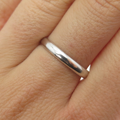 BOMA 925 Sterling Silver Vintage Classic Wedding Band Ring Size 8.75