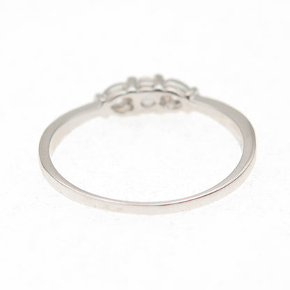 925 Sterling Silver Round-Cut C Z Heart Engagement Ring Size 8