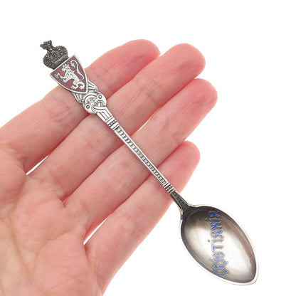 Th Marthinse Sterling Silver Antique Norway Enamel Kristiania Oslo Coffee Spoon