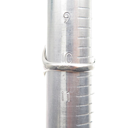 Old Pawn 925 Sterling Silver Vintage Southwestern Turquoise Ring Size 10.25