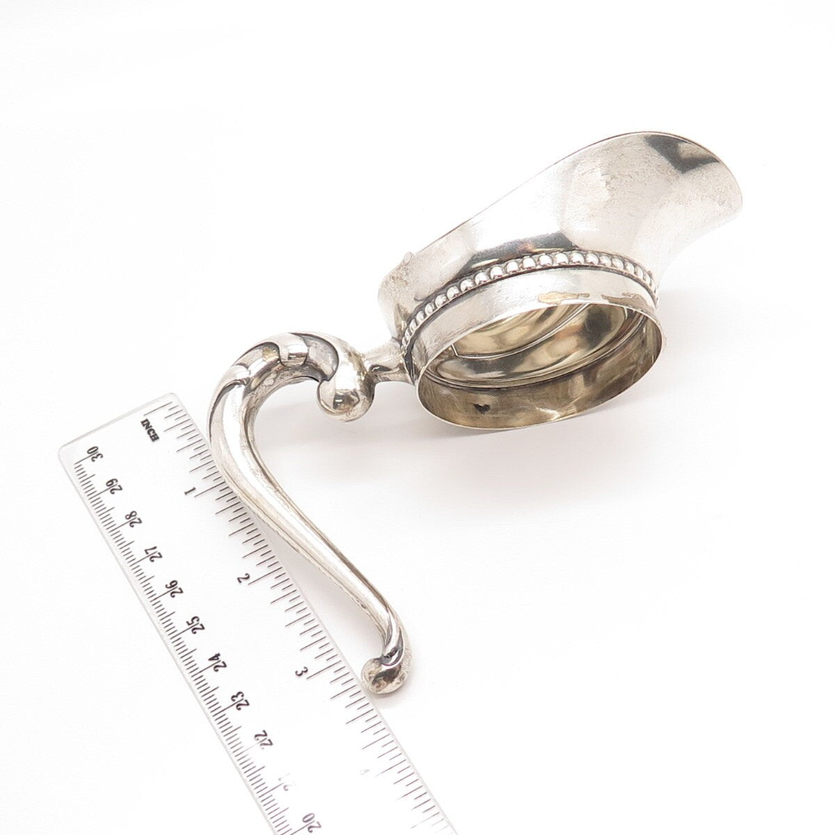 925 Sterling Silver Antique Water Pitcher Lid & Handle