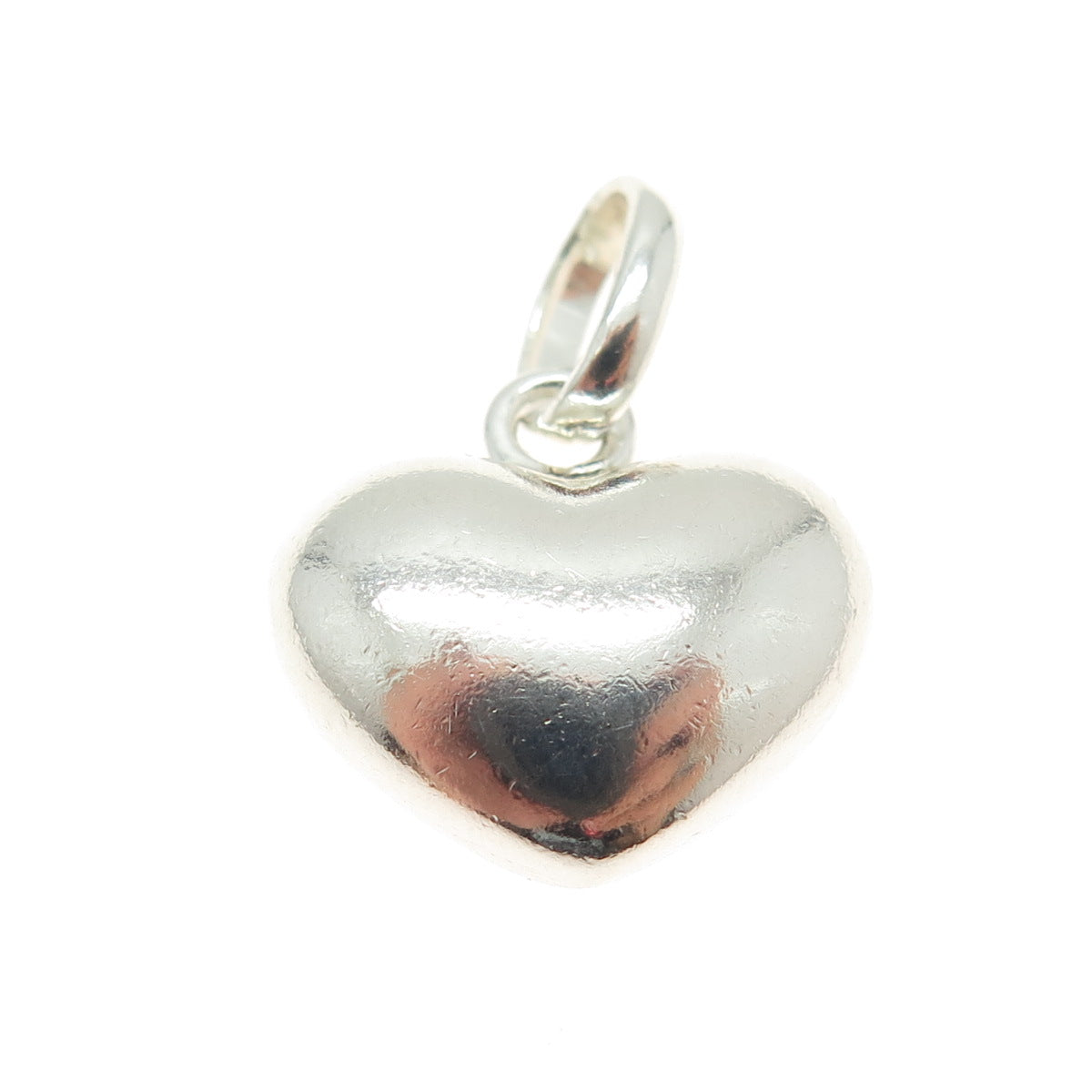 LINKS OF LONDON 925 Sterling Silver Vintage Heart Minimalist Charm Pendant