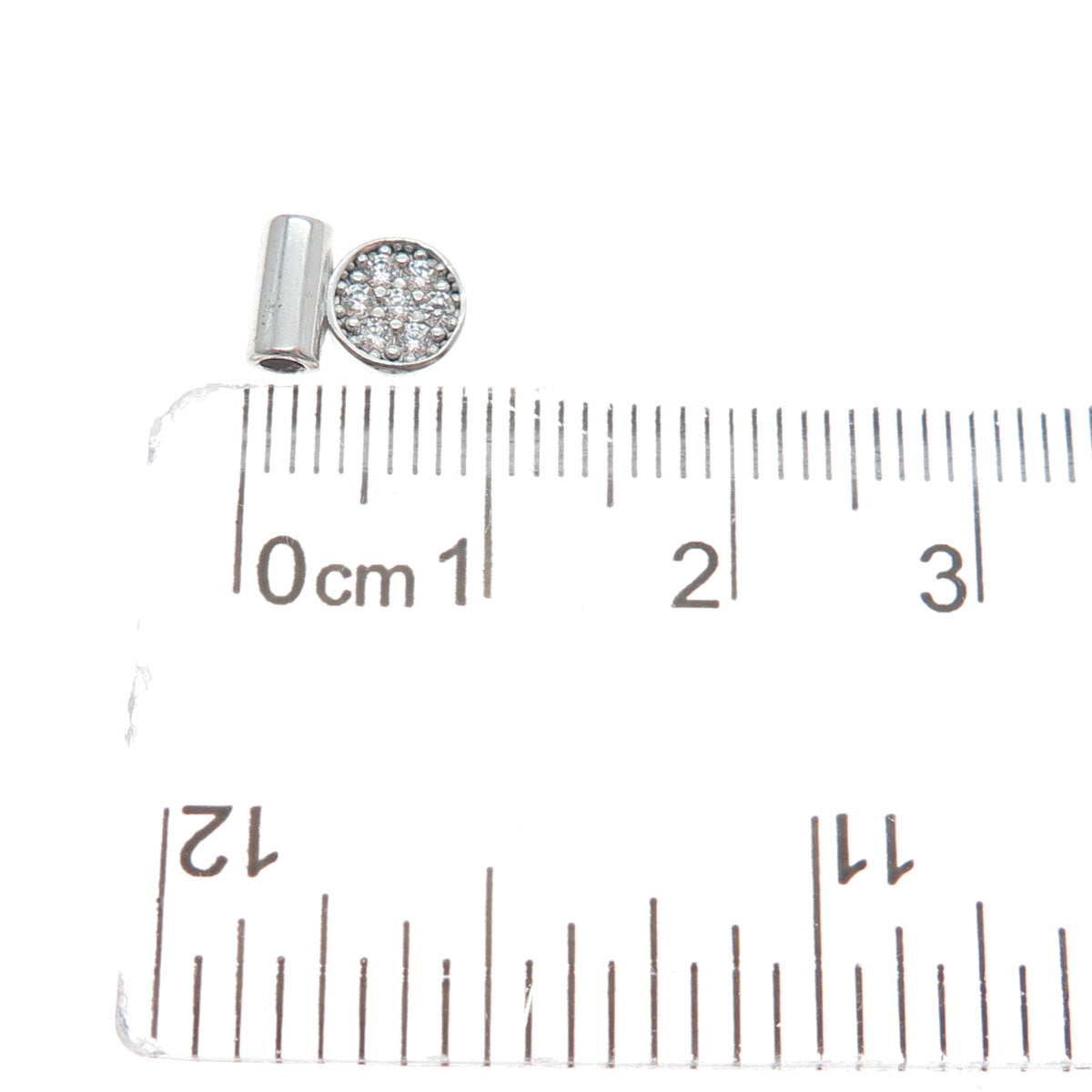NOMINATION 925 Sterling Silver Round-Cut C Z SeiMia Minimalist Slide Pendant