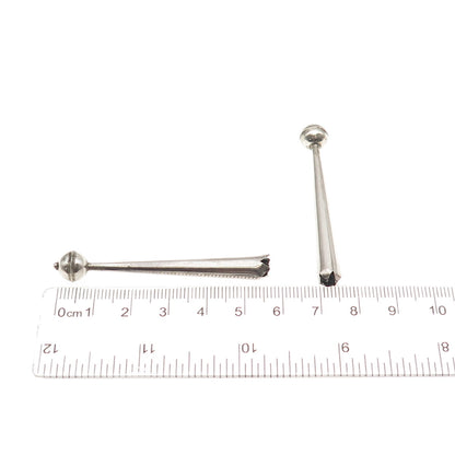 Old Pawn 925 Sterling Silver Vintage Southwestern Tribal Bolo Tie Tips