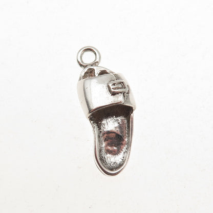 Sunwest 925 Sterling Silver Vintage Sandal Oxidized 3D Charm Pendant