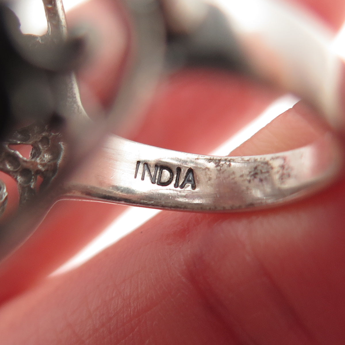 NICKY BUTLER Sterling Vintage Real Aquamarine Blue Topaz & Amethyst Ring Size 7