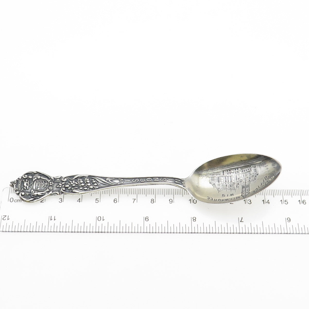 Fessenden & Co. 925 Sterling Silver Antique Art Deco Wisconsin Coffee Spoon