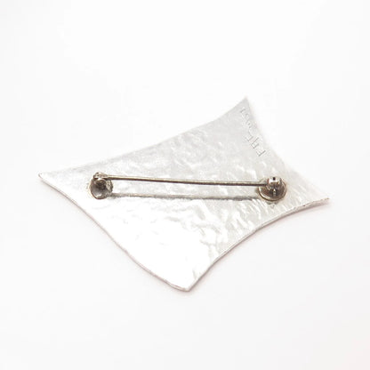 925 Sterling Silver Vintage FAC 1951 Abstract Pin Brooch