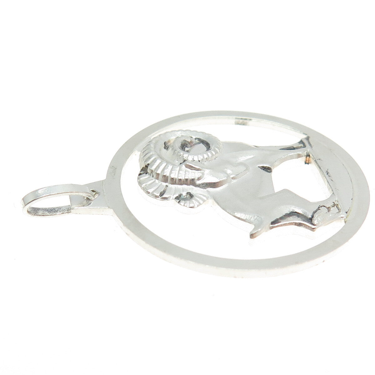 KREMENTZ 925 Sterling Silver Vintage Aries Zodiac Sign Pendant