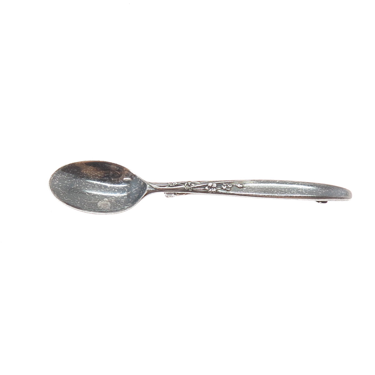LUNT 925 Sterling Silver Vintage 1954 Summer Song Spoon Oxidized Pin Brooch