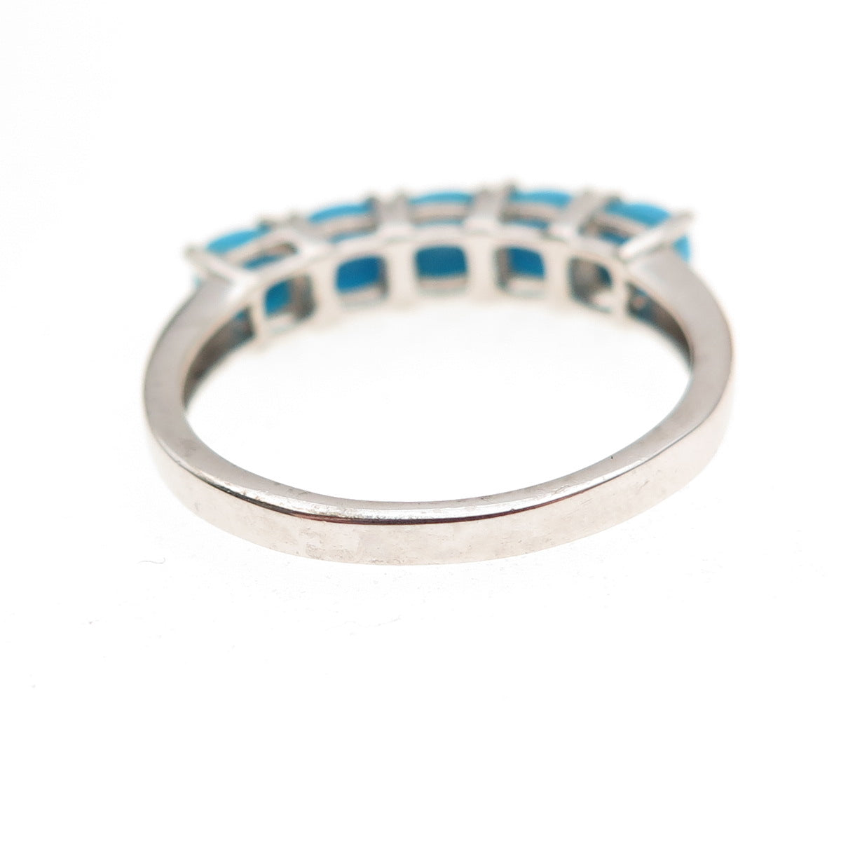 Chuck Clemency 925 Sterling Silver Real Sleeping Beauty Turquoise Ring Size 8