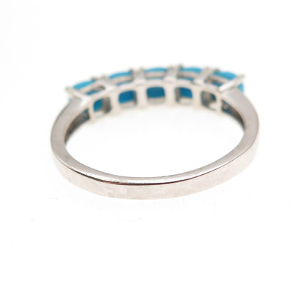 Chuck Clemency 925 Sterling Silver Real Sleeping Beauty Turquoise Ring Size 8