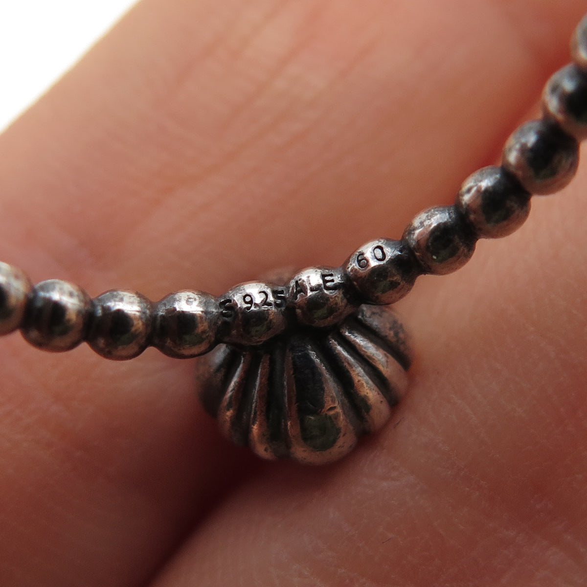 PANDORA Sterling Silver Real Amethyst February Birthstone Bubble Ring Size 8.75