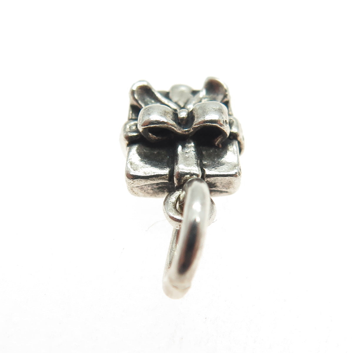 SUN WEST Sterling Silver Vintage Birthday Gift Box Oxidized Minimalist Pendant