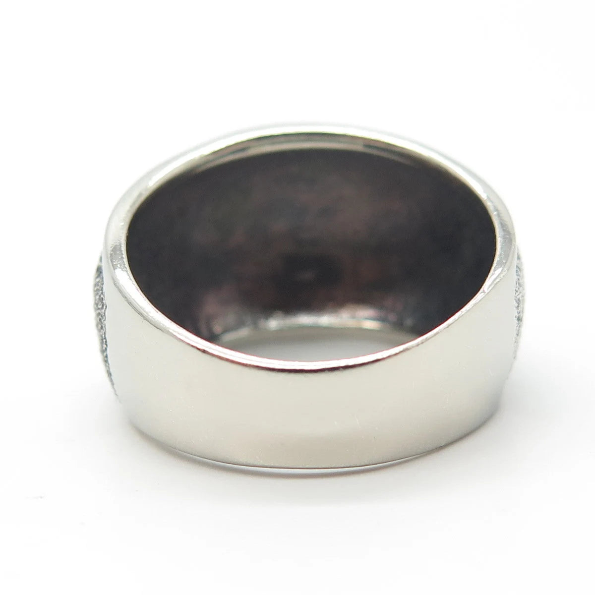 925 Sterling Silver Vintage Textured Ring Size 7