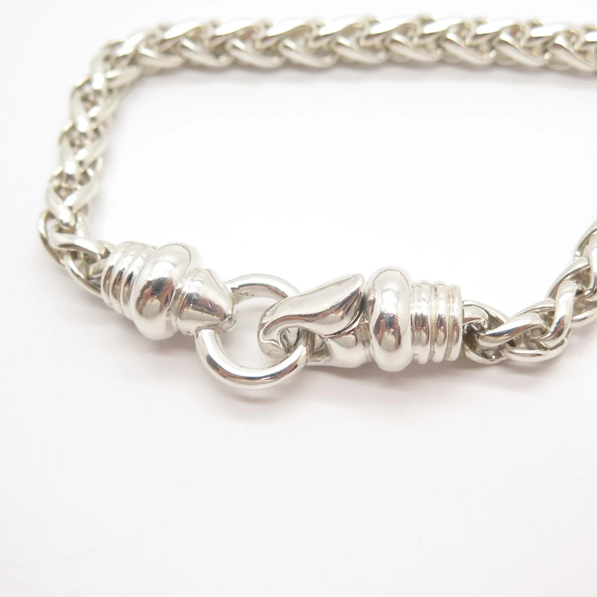 925 Sterling Silver Vintage ESPO Fancy Link Bracelet 7"