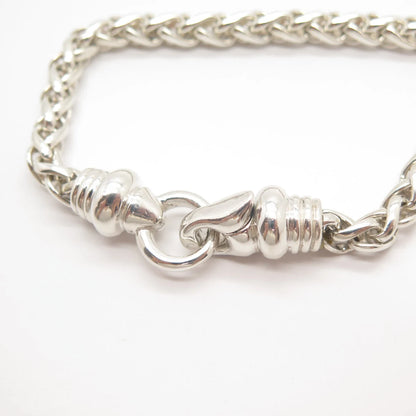 925 Sterling Silver Vintage ESPO Fancy Link Bracelet 7"