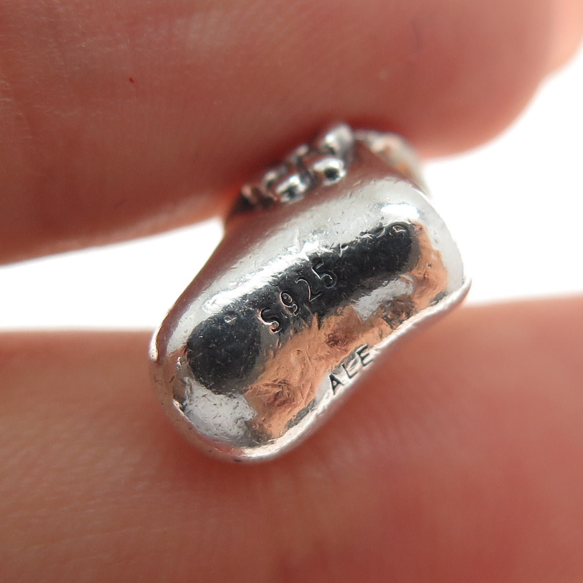 PANDORA 925 Sterling Silver Christmas Stocking Slide Bead Charm