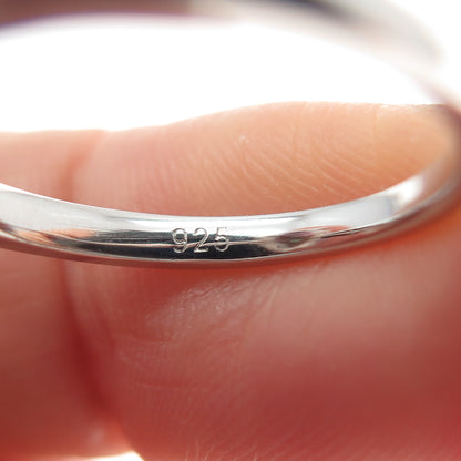 925 Sterling Silver Real Pear-Cut Mystic Quartz & Round-Cut C Z Ring Size 6.75