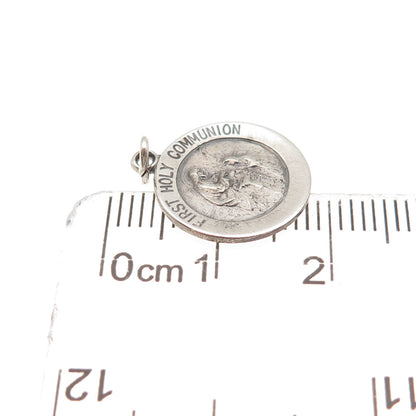 925 Sterling Silver Vintage First Holy Communion Mini Charm Pendant