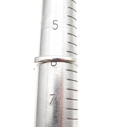 925 Sterling Silver Real Oval-Cut Blue Topaz Ring Size 6