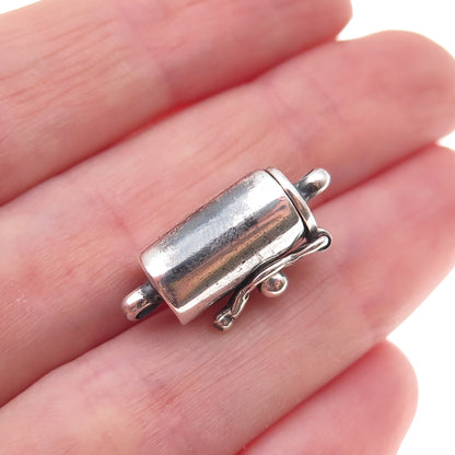 925 Sterling Silver Vintage Bracelet / Necklace Box Lock Clasp