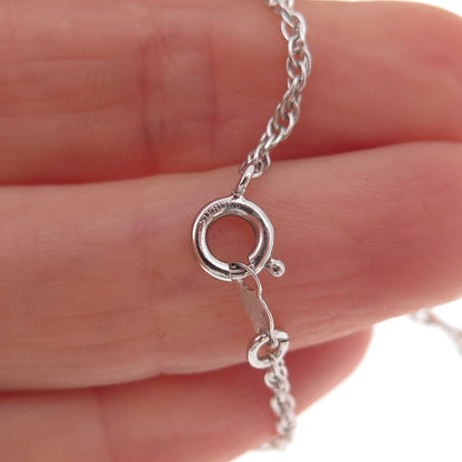 Parker 925 Sterling Silver Vintage Singapore Chain Necklace 18"