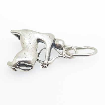 925 Sterling Silver Vintage Sagittarius Zodiac Sing Oxidized Charm Pendant