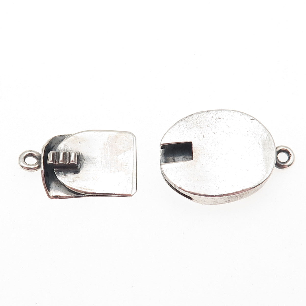 925 Sterling Silver Vintage Mexico Bracelet / Necklace Box Lock Clasp