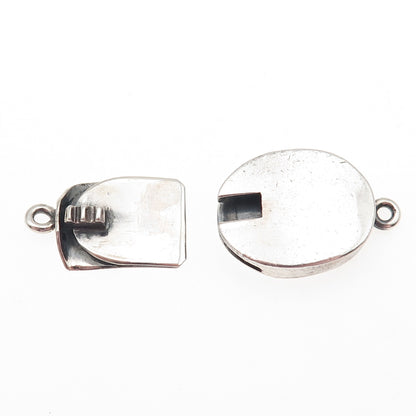 925 Sterling Silver Vintage Mexico Bracelet / Necklace Box Lock Clasp