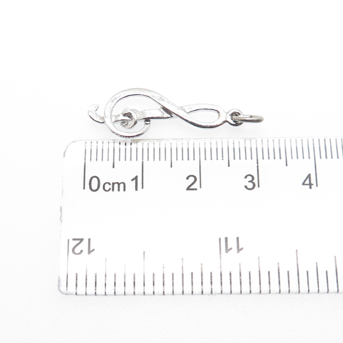 GRIFFITH & SONS CO. 925 Sterling Silver Vintage Treble Clef Charm Pendant