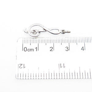GRIFFITH & SONS CO. 925 Sterling Silver Vintage Treble Clef Charm Pendant