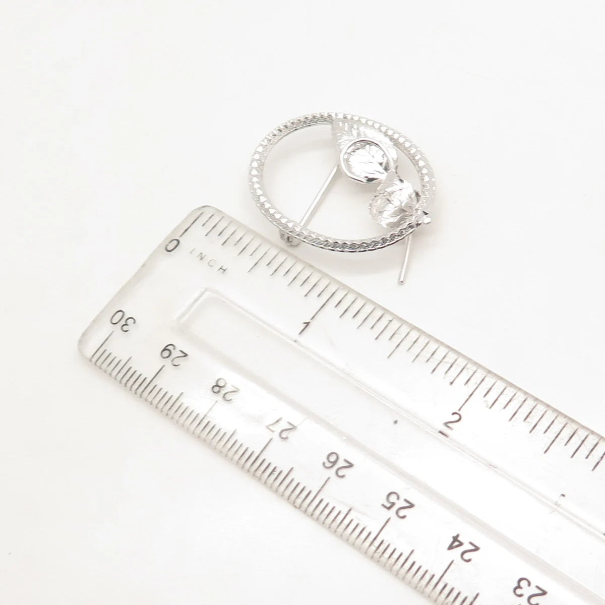 925 Sterling Silver Vintage Curtis Curtman Leaf Pin Brooch