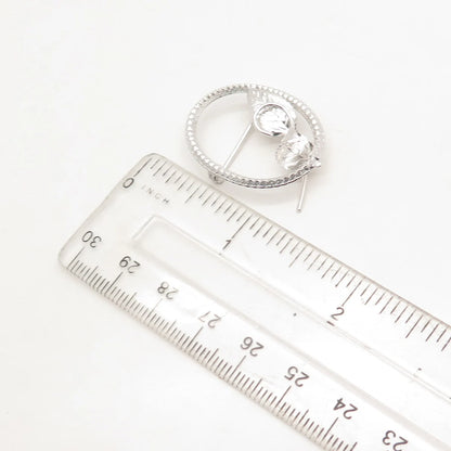 925 Sterling Silver Vintage Curtis Curtman Leaf Pin Brooch