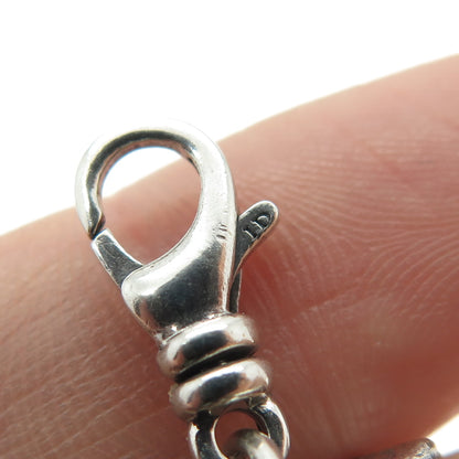 SILPADA Sterling Silver 3-Tone Vintage "LOVE" Lobster Claw Clasp Charm Pendant