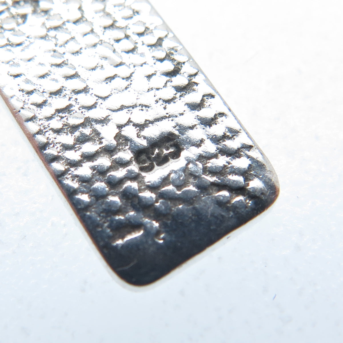 925 Sterling Silver Vintage Hope Tag Minimalist Charm Pendant