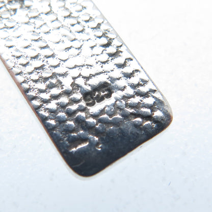 925 Sterling Silver Vintage Hope Tag Minimalist Charm Pendant