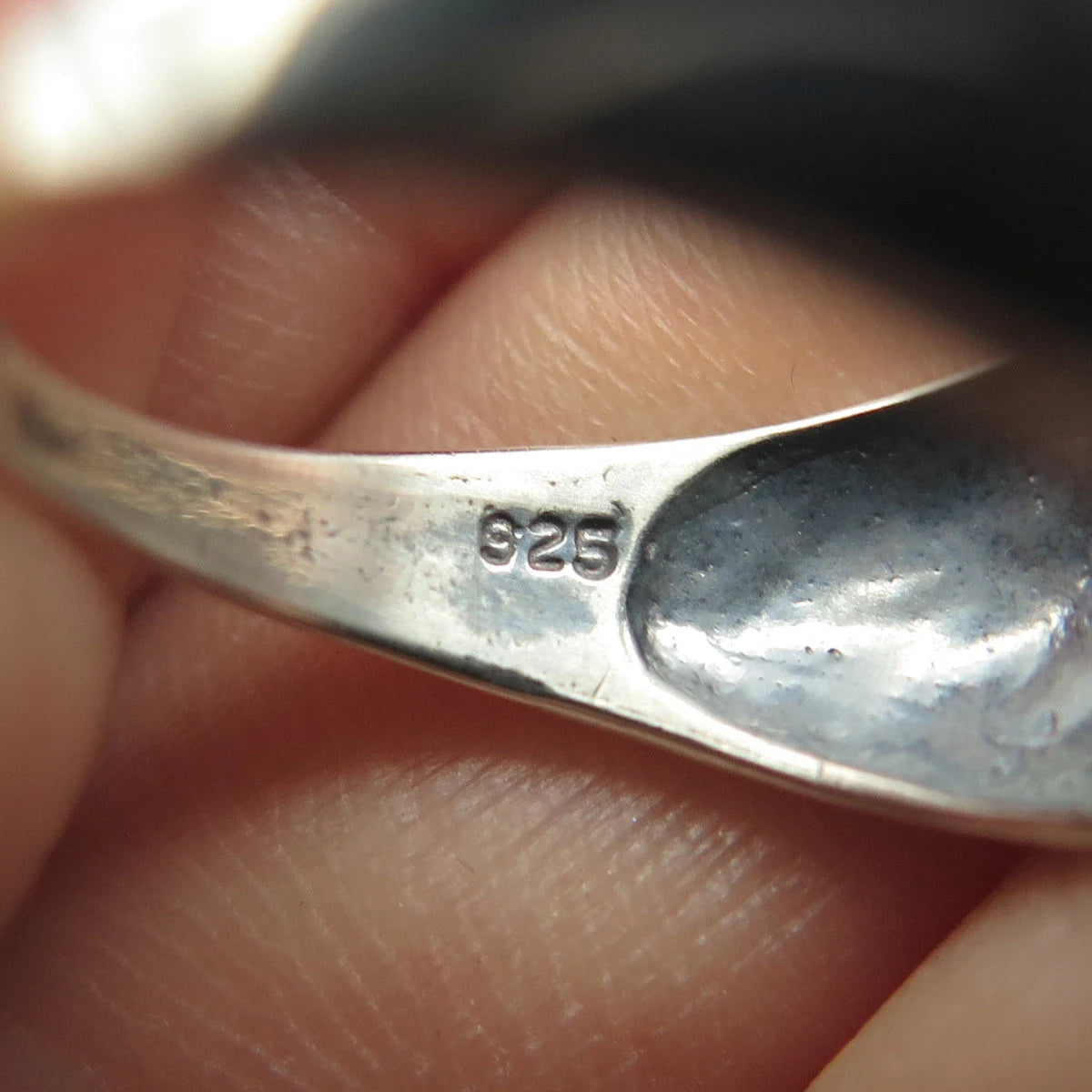 925 Sterling Silver Vintage Twisted Puffy Ring Size 5.75