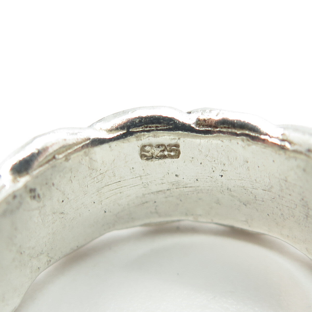 925 Sterling Silver Vintage Woven Band Ring Size 10.5