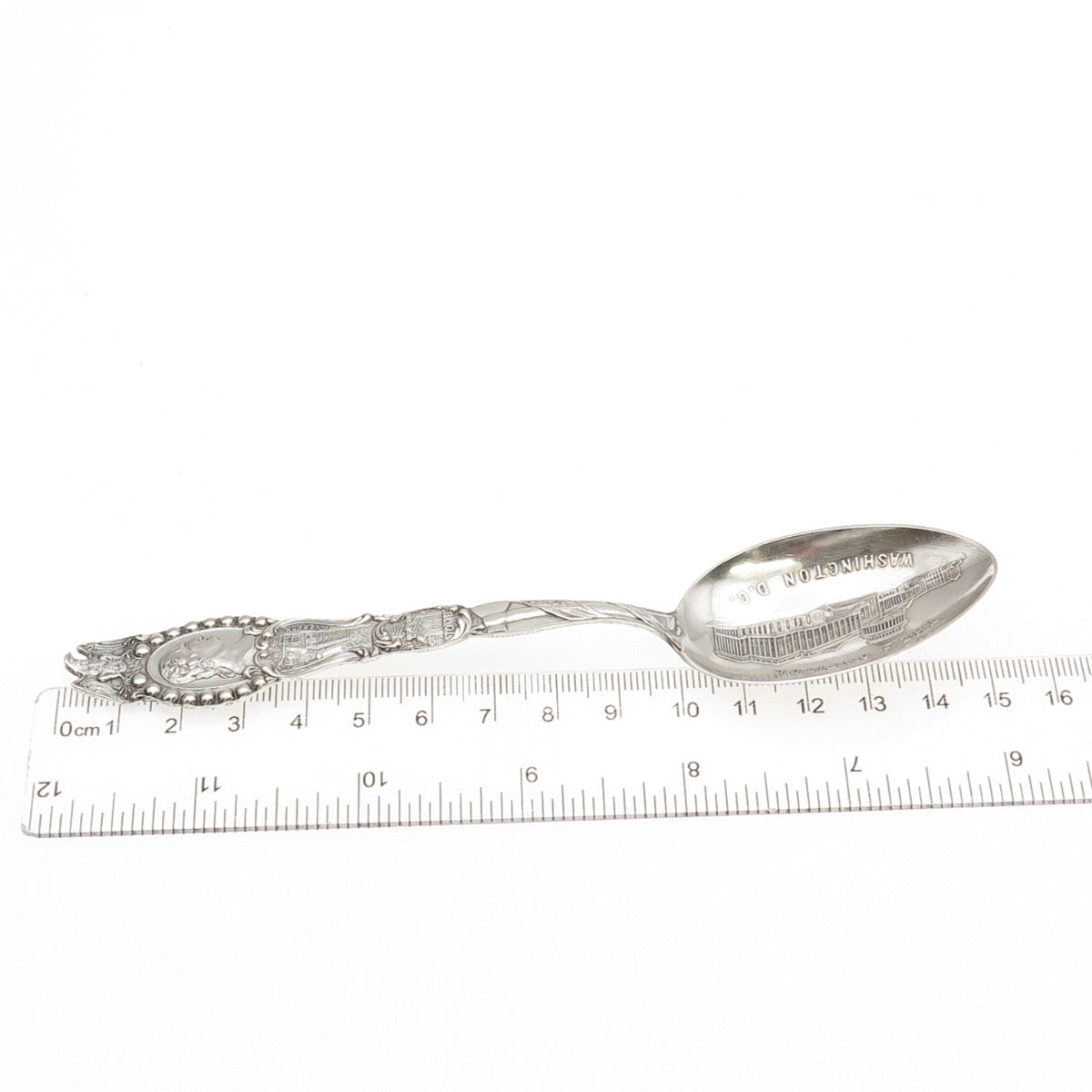 Campbell - Metcalf Sterling Antique Art Deco Washington US Capitol Coffee Spoon