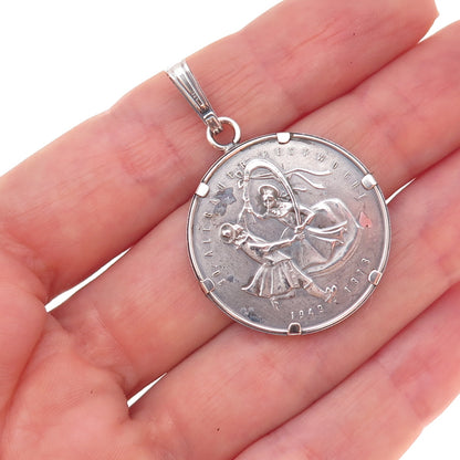 835 Silver Vintage 1949-1978 Allgauer Festwoche Kempten Germany Charm Pendant