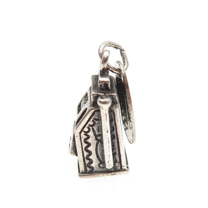 Maisels Indian Old Pawn 925 Sterling Vintage Slot Machine Casino 3D Mini Pendant