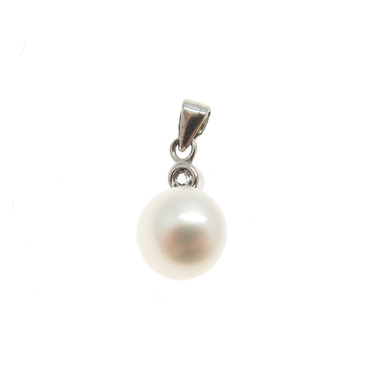 925 Sterling Silver Real Pearl Minimalist Pendant