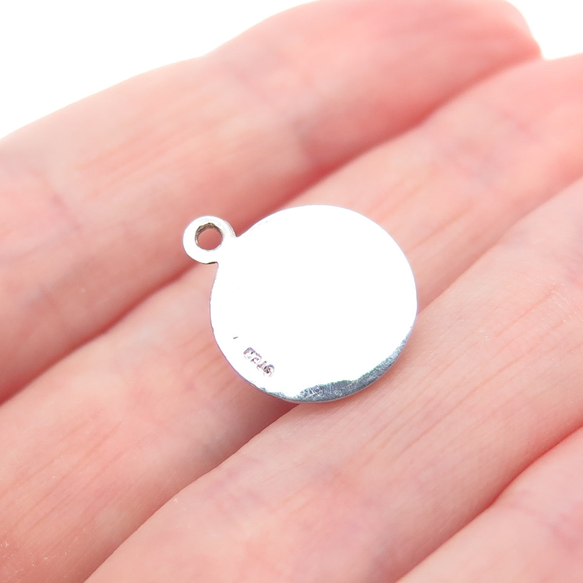 925 Sterling Silver Vintage Drum Minimalist 3D Charm Pendant